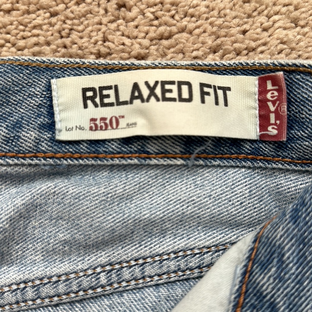 00'S Levi's 550 CLASSIC RELAXED FIT denim shorts, men's w35 / eaa382277